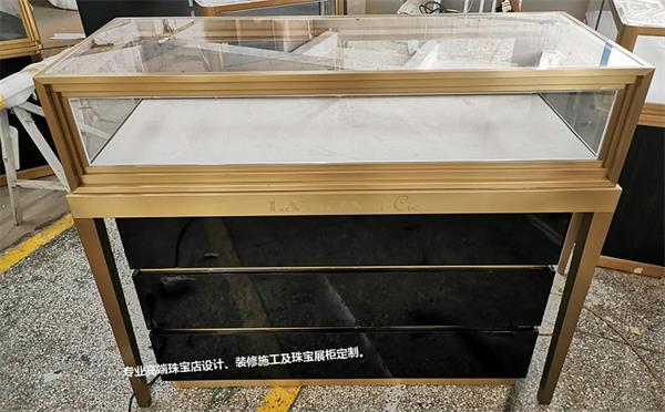 高端飾品展示柜_不銹鋼玻璃飾品柜臺展示柜